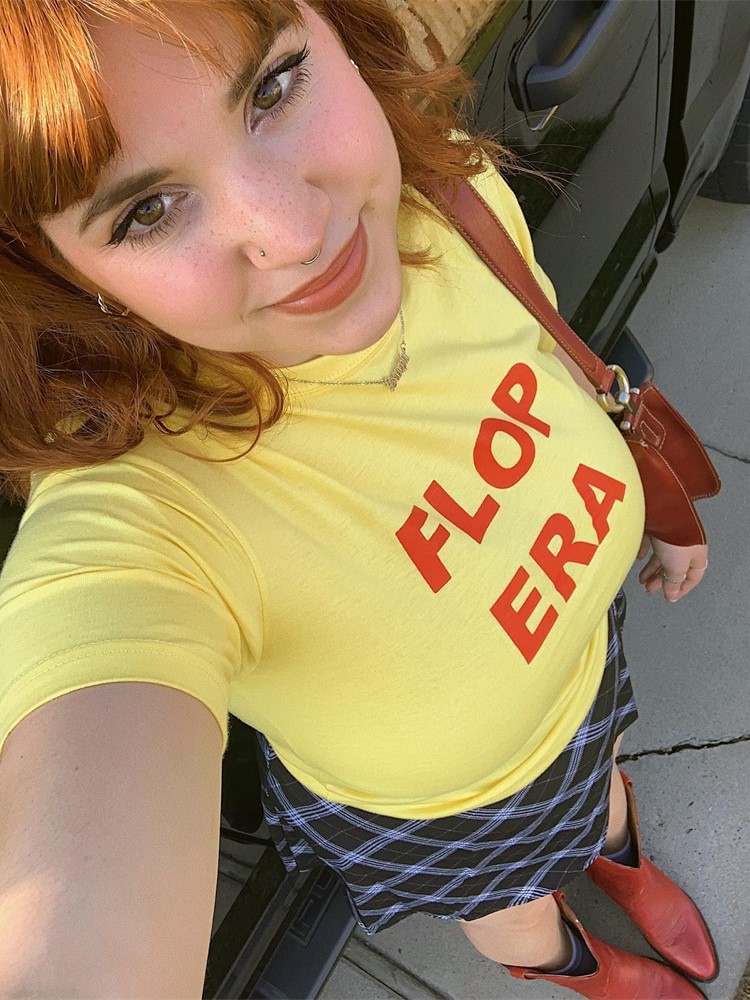 Baby Yellow Clothing Women - เสื้อยืดครอปแขนสั้นสไตล์ Y2K สำหรับฤดูร้อน แฟชั่นลำลอง พิมพ์ลายตัวอักษร เสื้อผ้าสไตล์แฟรี่สำหรับผู้หญิง
