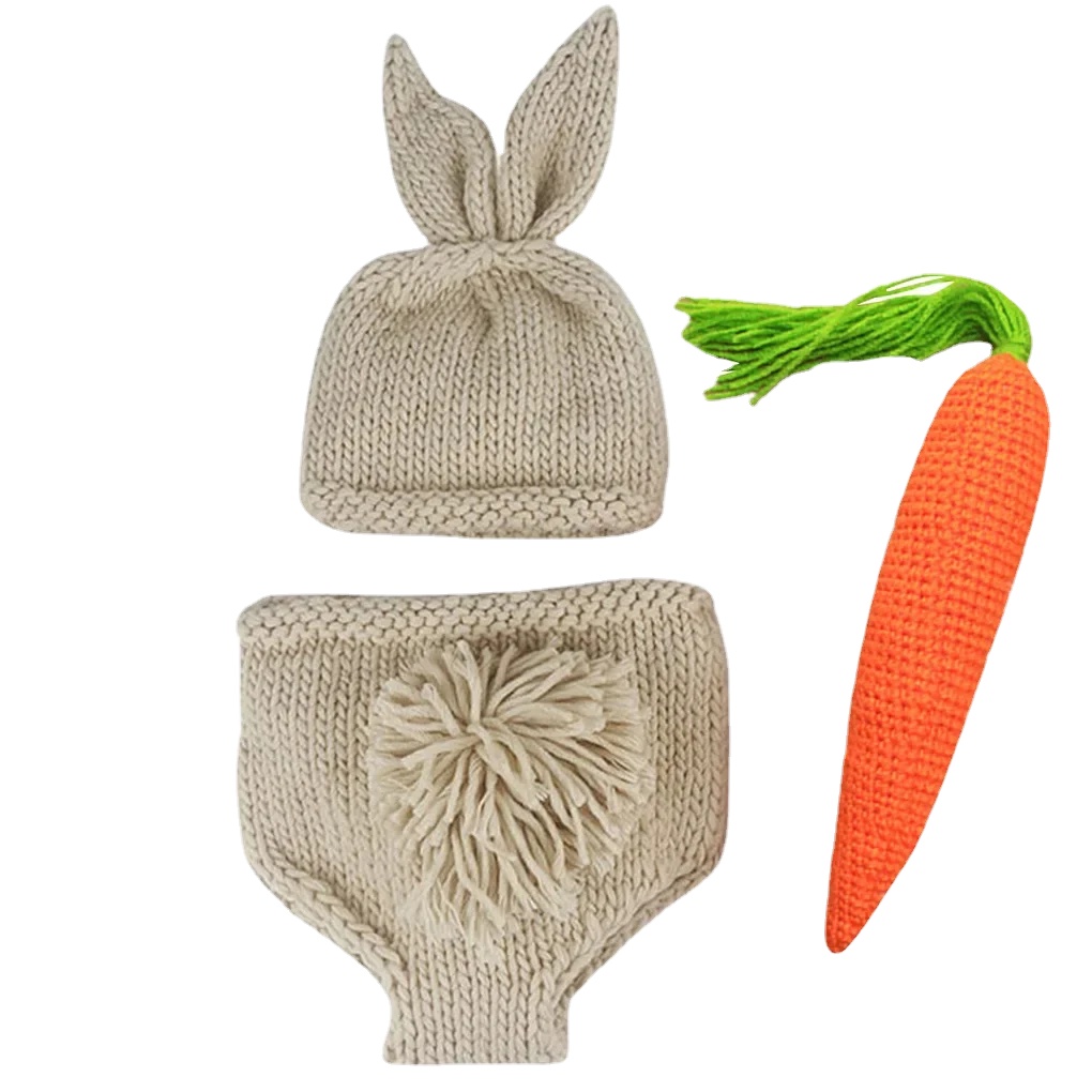 Baby Clothing Newborn - ทารกแรกเกิดการถ่ายภาพ Props เด็กทารกสาวภาพชุดถักกางเกงหมวกหัวไชเท้ายิงเครื่องแต่งกาย Romper เด็ก Photoshoot
