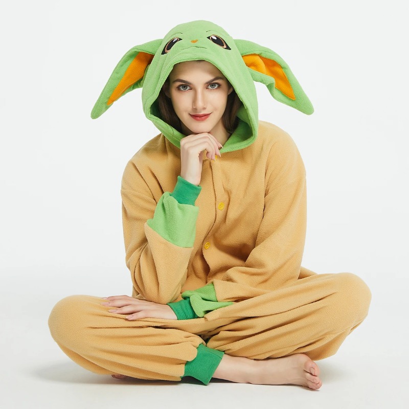 Baby Yoda Clothing - คอสเพลย์เครื่องแต่งกาย Mandalorian Yoda เด็ก Grogu ชุดนอนฤดูหนาวคนรัก