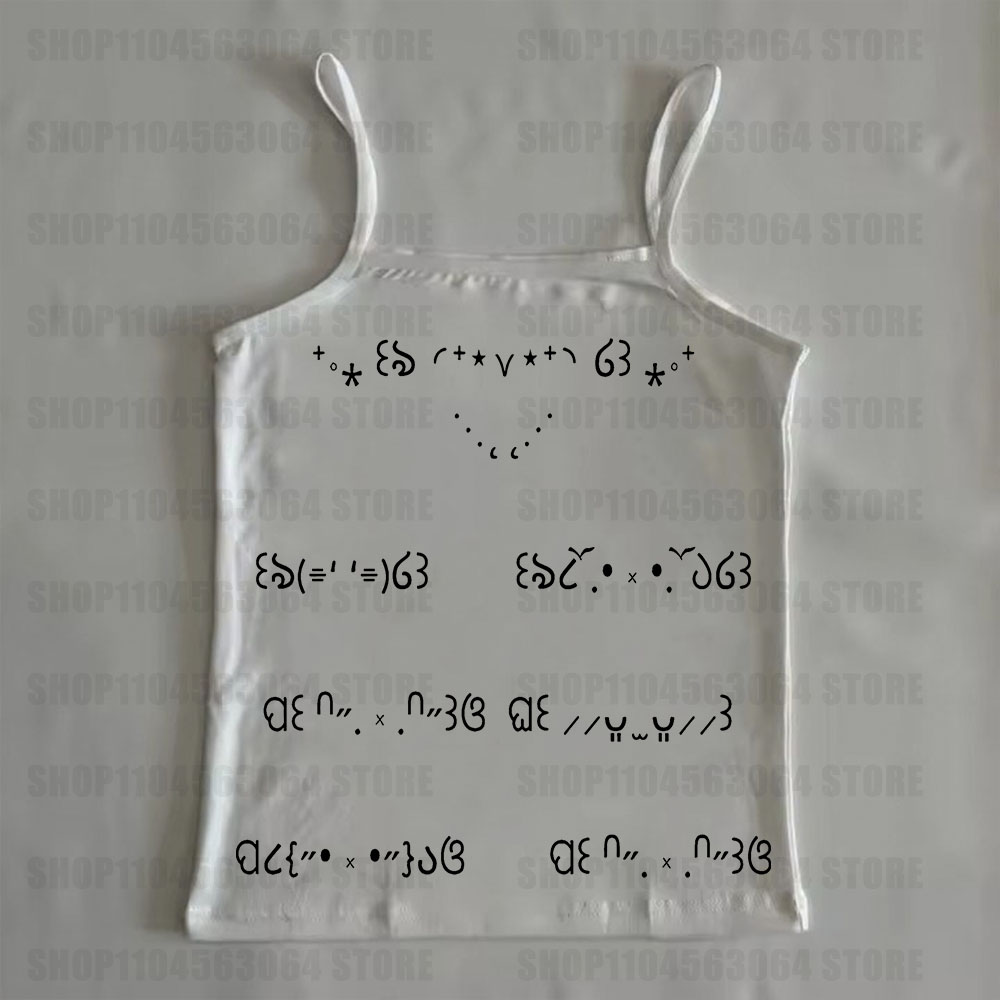 Baby Y2K Clothing - เสื้อกล้ามสไตล์โกธิค Y2K อีโม พังก์ ฮาราจูกุ น่ารักแบบสาวหวาน