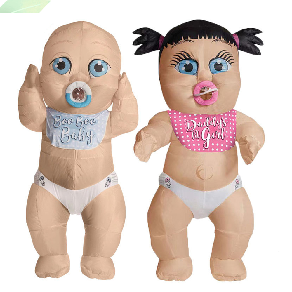 Baby Clothing For Girls - ชายหญิงเด็กยักษ์ Inflatable เสื้อผ้าผู้ใหญ่คอสเพลย์ Mascot เครื่องแต่งกายฮาโลวีนเพศเปิดเผย Party