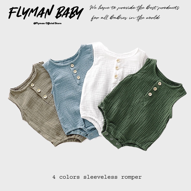 Bamboo Bodysuit Baby - จั๊มสูทแขนกุดมีกระดุม Comfort สำหรับเด็กทารกแรกเกิดเด็กผู้หญิงและผู้ชายเสื้อผ้าหน้าร้อนบอดี้สูท