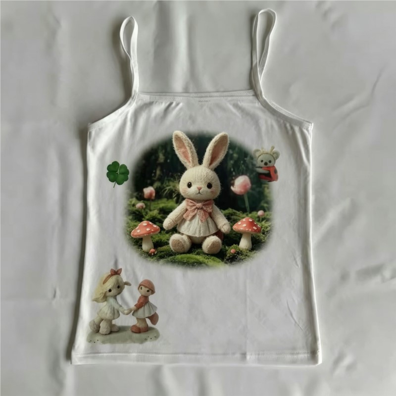 Baby Y2K Clothing - เสื้อกล้ามสไตล์วินเทจ อีโม สำหรับสาวๆ แนวสตรีทแวร์ ยุค 2000s