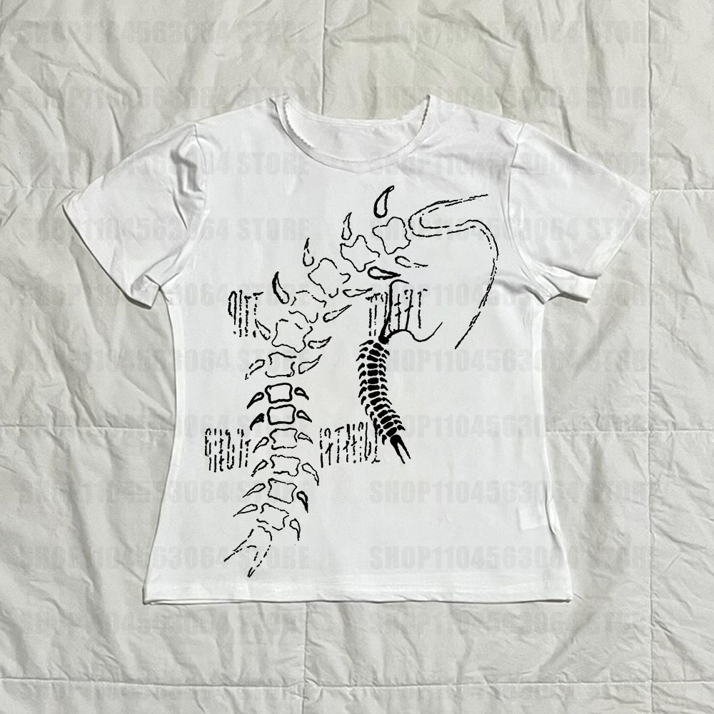 Baby Y2K Clothing - เสื้อยืด Y2k สไตล์โกธิค เสื้อยืดผู้หญิง Garbage Clothing