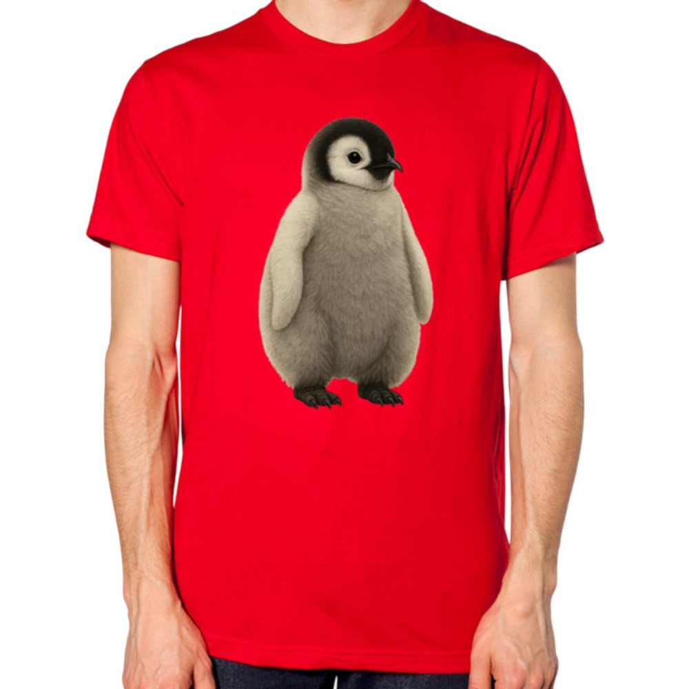 Baby Zoo Clothing - เสื้อยืดลายเพนกวินน้อยน่ารัก เสื้อยืดพิมพ์ลายกราฟิกเพนกวินน้อย เสื้อผ้าที่ระลึกสวนสัตว์ สำหรับผู้ชายและผู้หญิง สไตล์เรียบง่ายสำหรับชีวิตประจำวัน ผ้าฝ้าย