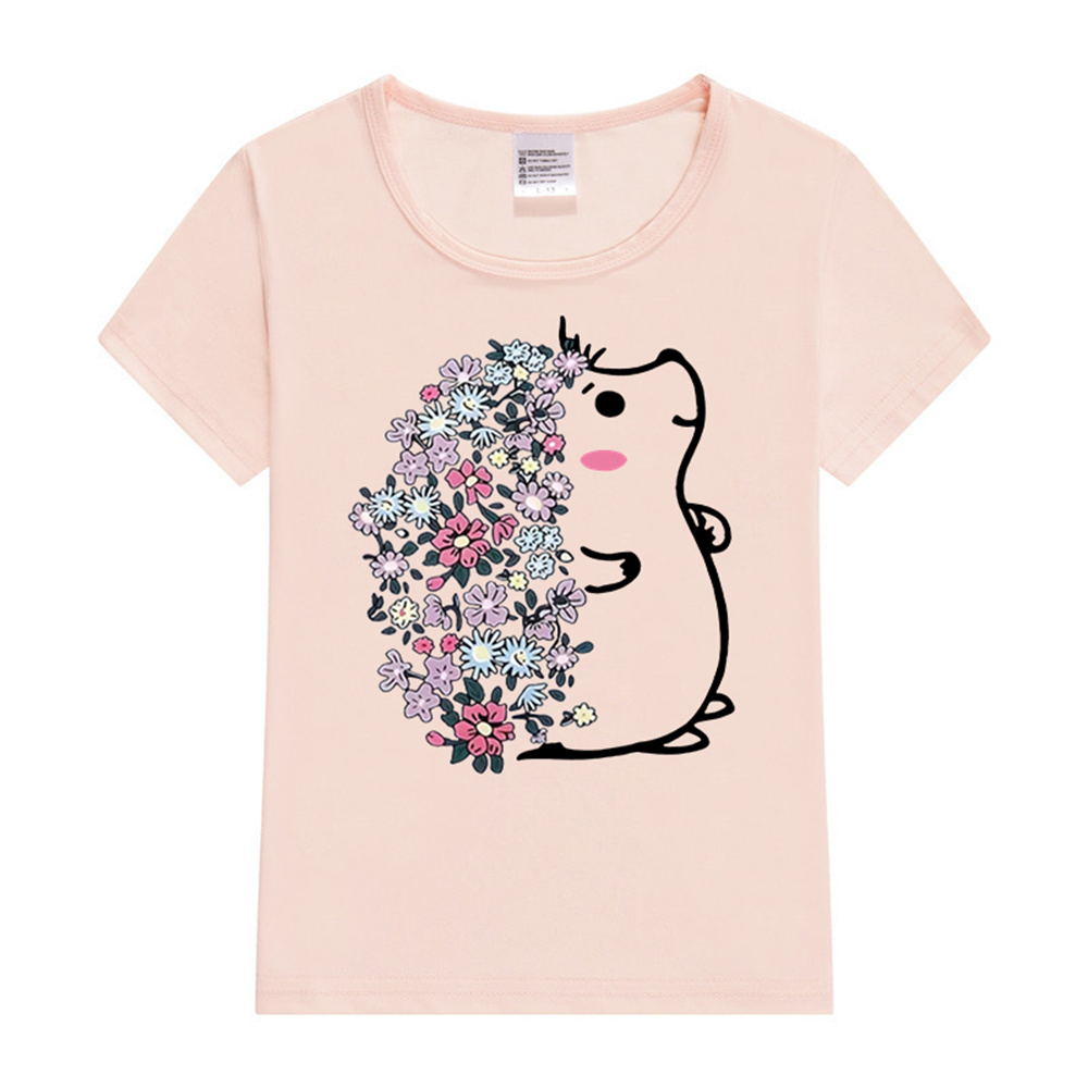 Baby Y2K Clothing - เสื้อยืดลายเม่นน่ารักเสื้อ Y2K อนิเมะสำหรับเด็กเสื้อยืดแฟชั่นลายดอกไม้เม่นสไตล์การ์ตูนเสื้อยืดเด็กผู้หญิงเด็กผู้ชาย