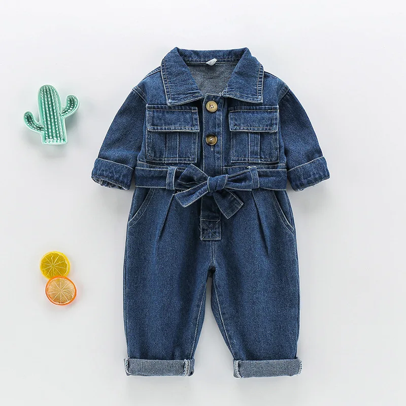 ชุดจั๊มสูทเดนิมเด็ก ฤดูใบไม้ผล - Baby Overall Denim บทวิจารณ์และราคา