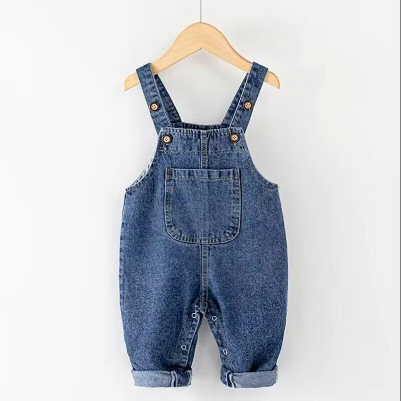 กางเกงยีนส์เด็กผู้ชายและเด็กผู - Baby Overall Denim บทวิจารณ์และราคา