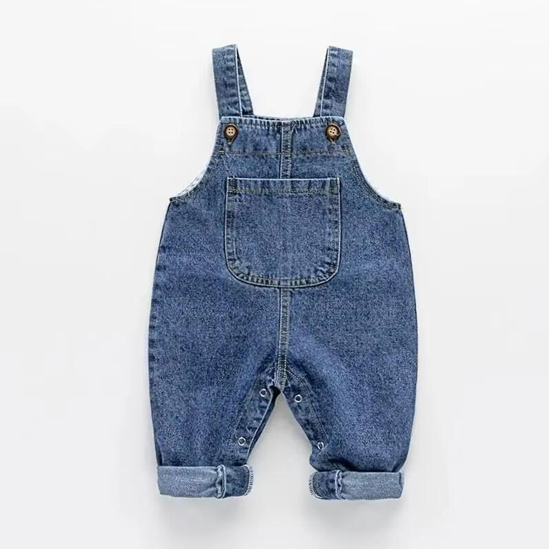 กางเกงยีนส์เด็กผู้ชายและเด็กผู - Baby Overall Denim บทวิจารณ์และราคา