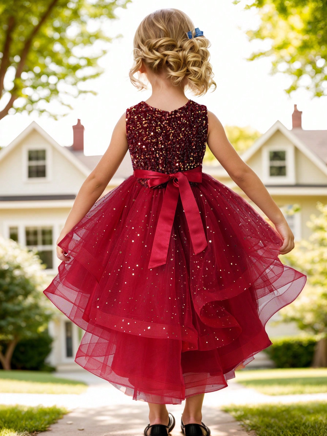 ชุดเดรสเด็กผู้หญิงลายดอกไม้ประ - Baby Clothing For Girls บทวิจารณ์และราคา