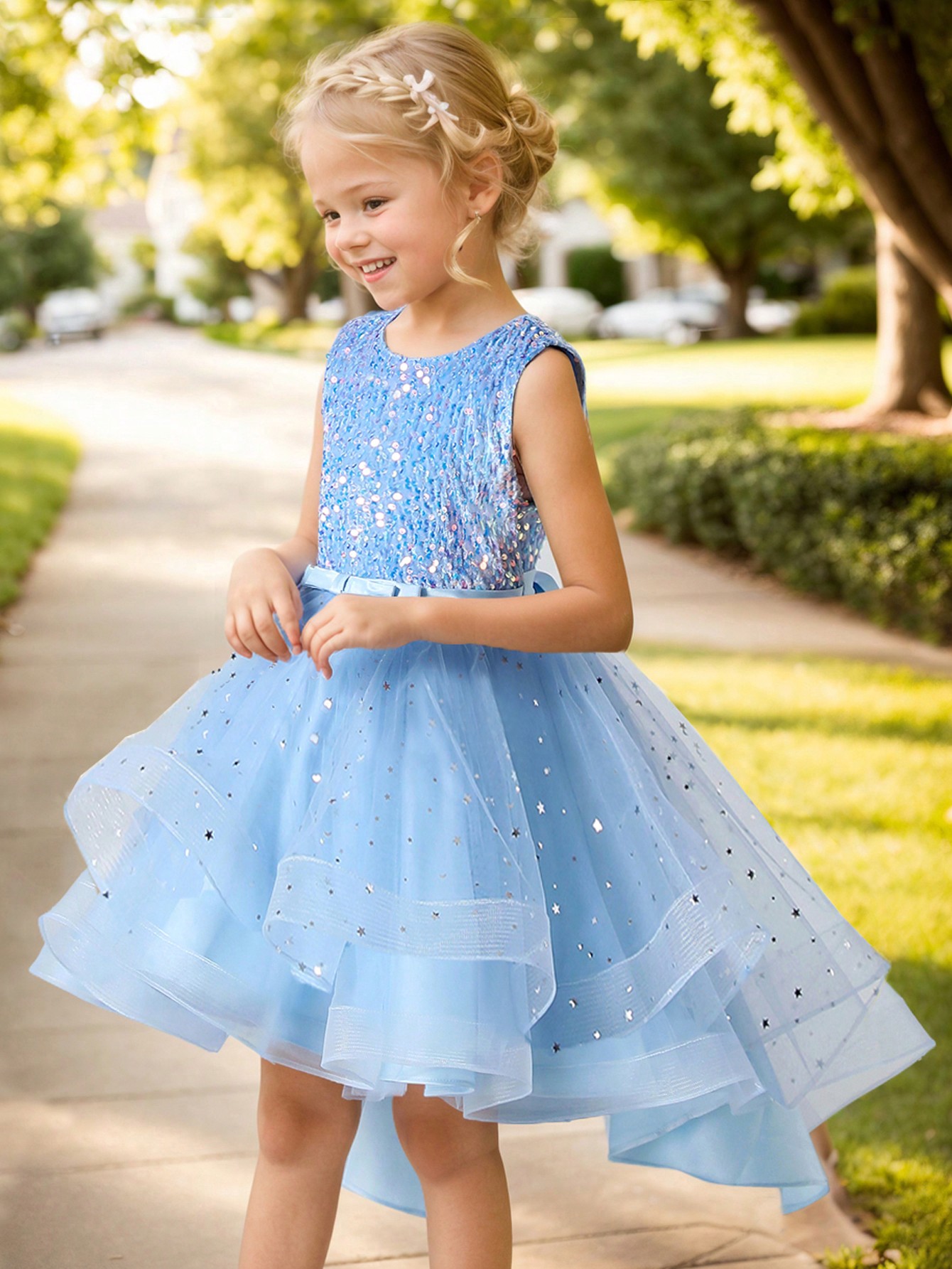 ชุดเดรสเด็กผู้หญิงลายดอกไม้ประ - Baby Clothing For Girls บทวิจารณ์และราคา