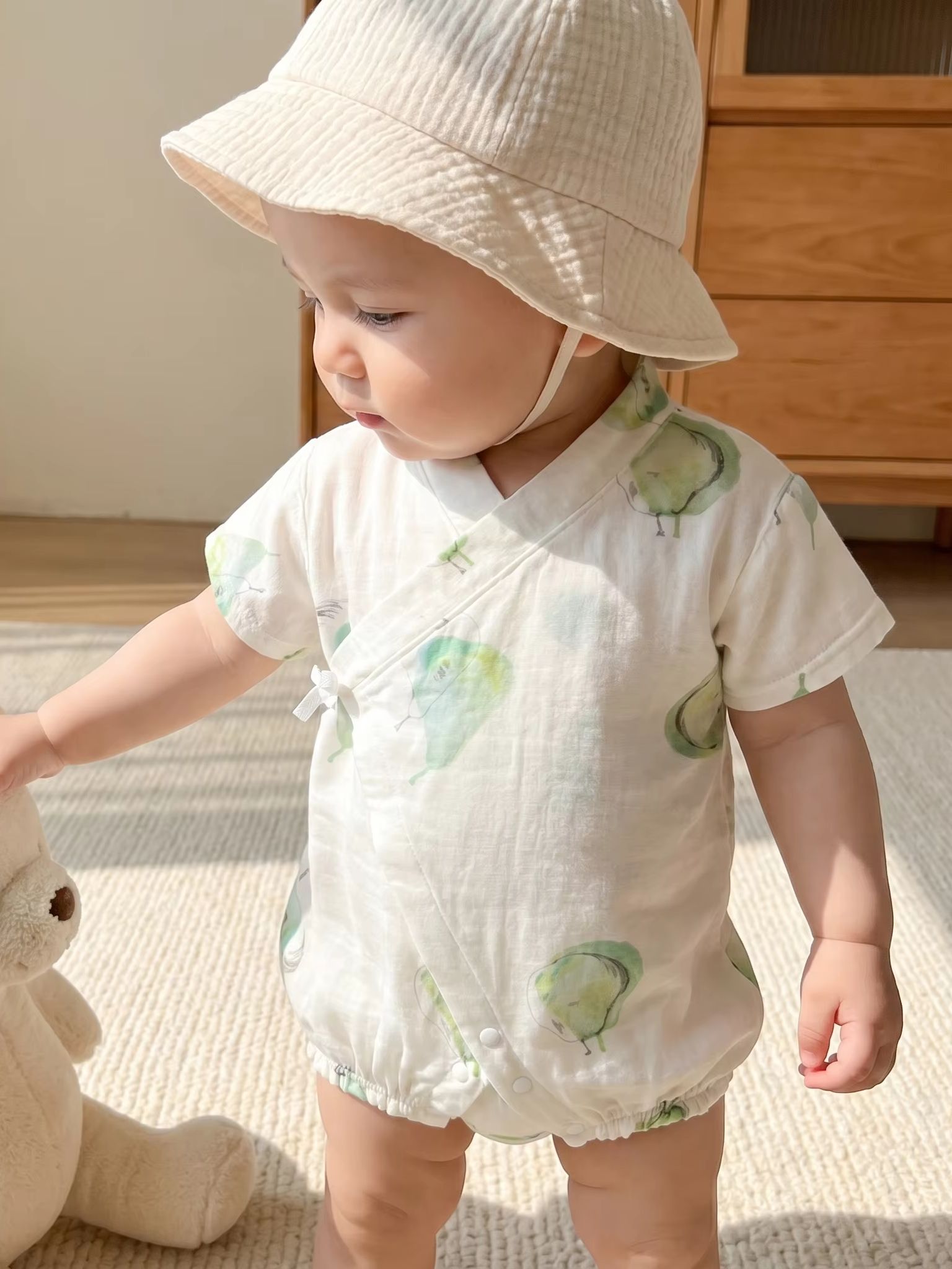ชุดบอดี้สูทเด็กแรกเกิดลายลูกแพ - Bamboo Bodysuit Baby บทวิจารณ์และราคา