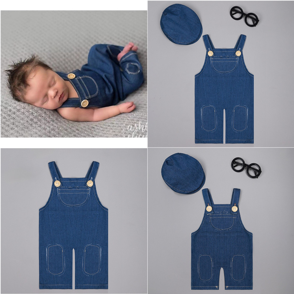 ❤️ ชุดถ่ายภาพเด็กแรกเกิด ชุดเอ - Baby Overall Denim บทวิจารณ์และราคา