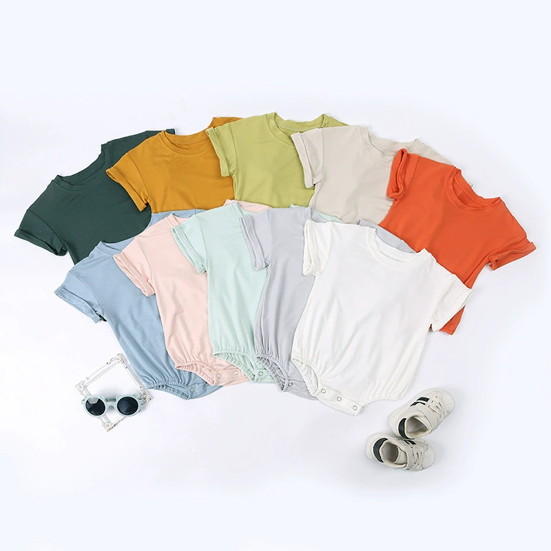 ชุดรอมเปอร์แขนสั้นผ้าใยไผ่สำหร - Bamboo Bodysuit Baby บทวิจารณ์และราคา