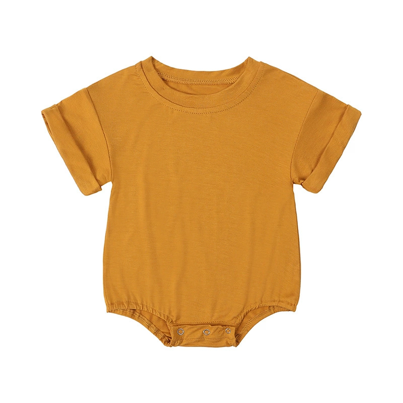 ชุดรอมเปอร์แขนสั้นผ้าใยไผ่สำหร - Bamboo Bodysuit Baby บทวิจารณ์และราคา