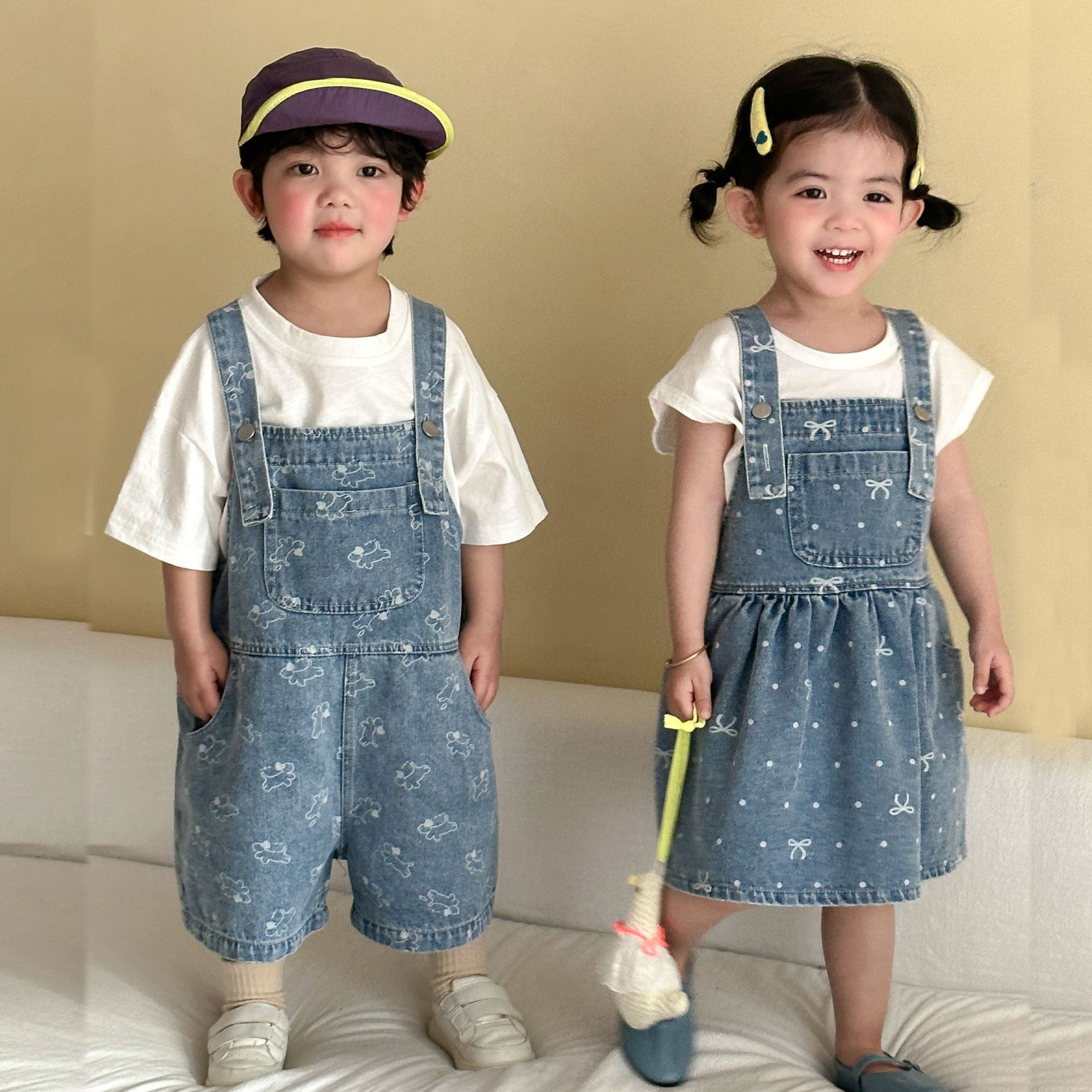 ชุดเอี๊ยมยีนส์เด็กใหม่ประจำฤดู - Baby Overall Denim บทวิจารณ์และราคา