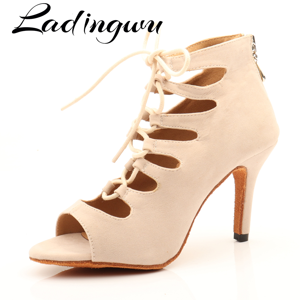 Ladingwu Beige Suede High-Topร - Soft Sole Booties บทวิจารณ์และราคา