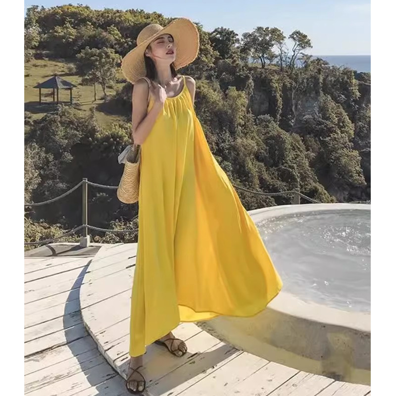 แม่และลูกสาวจับคู่ชายหาดสวมชุด - Baby Yellow Clothing Women บทวิจารณ์และราคา