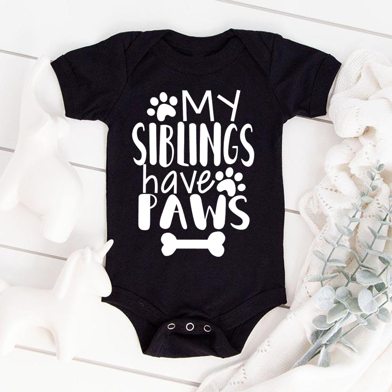 พี่น้องของฉันมีอุ้งเท้าชุดหมีเ - Romper Onesie Baby บทวิจารณ์และราคา