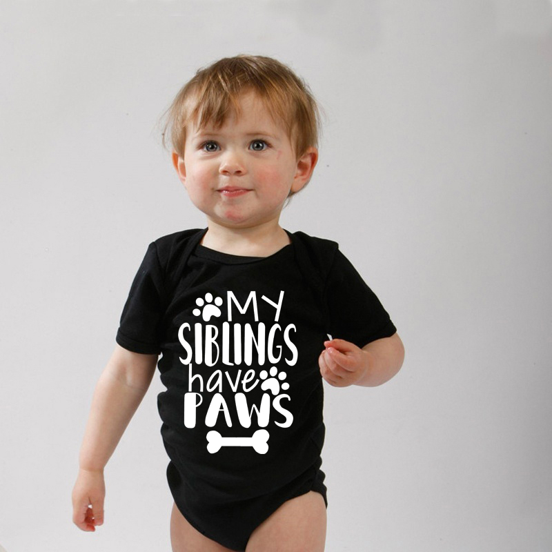 พี่น้องของฉันมีอุ้งเท้าชุดหมีเ - Romper Onesie Baby บทวิจารณ์และราคา