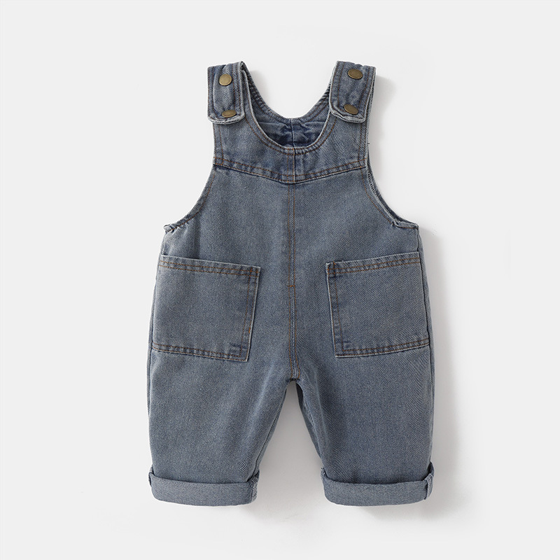 ชุดจั๊มสูทเด็กทารกผ้าเดนิมซักน - Baby Overall Denim บทวิจารณ์และราคา