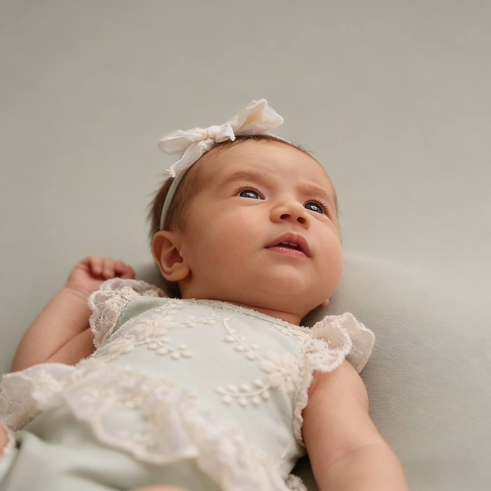 ชุดรอมเปอร์ลูกไม้สีเขียวพาสเทล - Baby Clothing Newborn บทวิจารณ์และราคา
