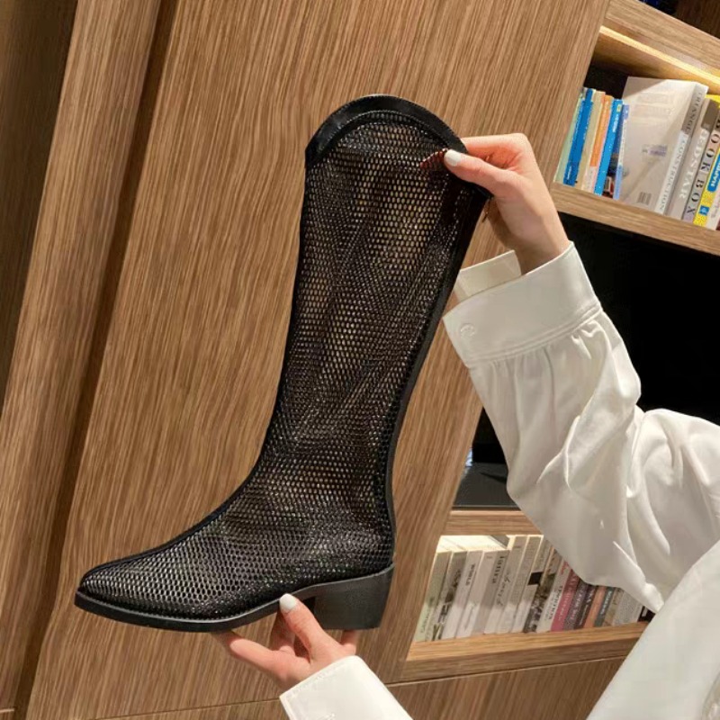รองเท้าบูทตาข่ายทรงสูง รุ่นใหม - Soft Sole Booties บทวิจารณ์และราคา