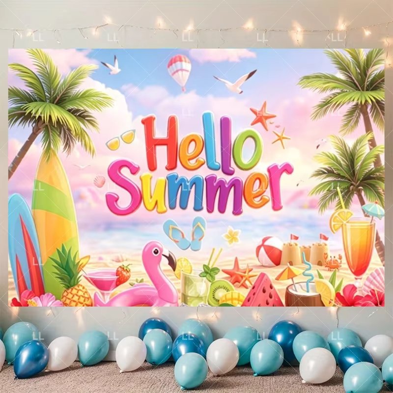 ป้ายตกแต่งปาร์ตี้ชายหาดฮาวายฤด - Baby Clothing Hawaii บทวิจารณ์และราคา