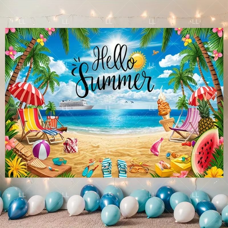 ป้ายตกแต่งปาร์ตี้ชายหาดฮาวายฤด - Baby Clothing Hawaii บทวิจารณ์และราคา