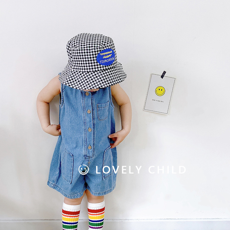ชุดรอมเปอร์เดนิมแขนกุดสไตล์เกา - Baby Overall Denim บทวิจารณ์และราคา