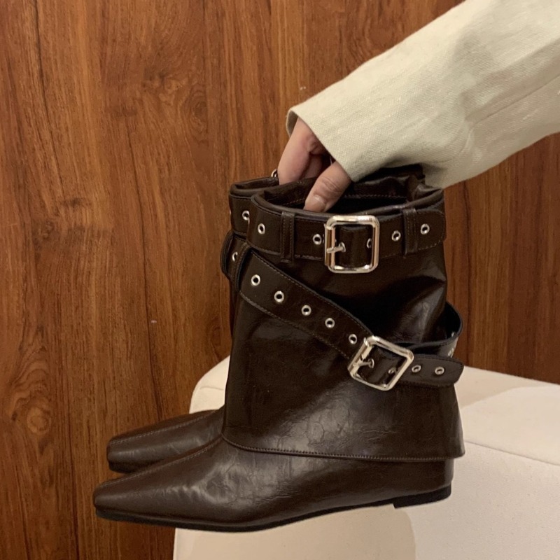 รองเท้าบูทส้นเตี้ยแบบมีสายรัดข - Soft Sole Booties บทวิจารณ์และราคา