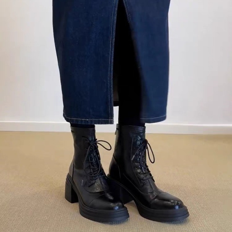 รองเท้าบูทผู้หญิงแบบผูกเชือก ห - Soft Sole Booties บทวิจารณ์และราคา